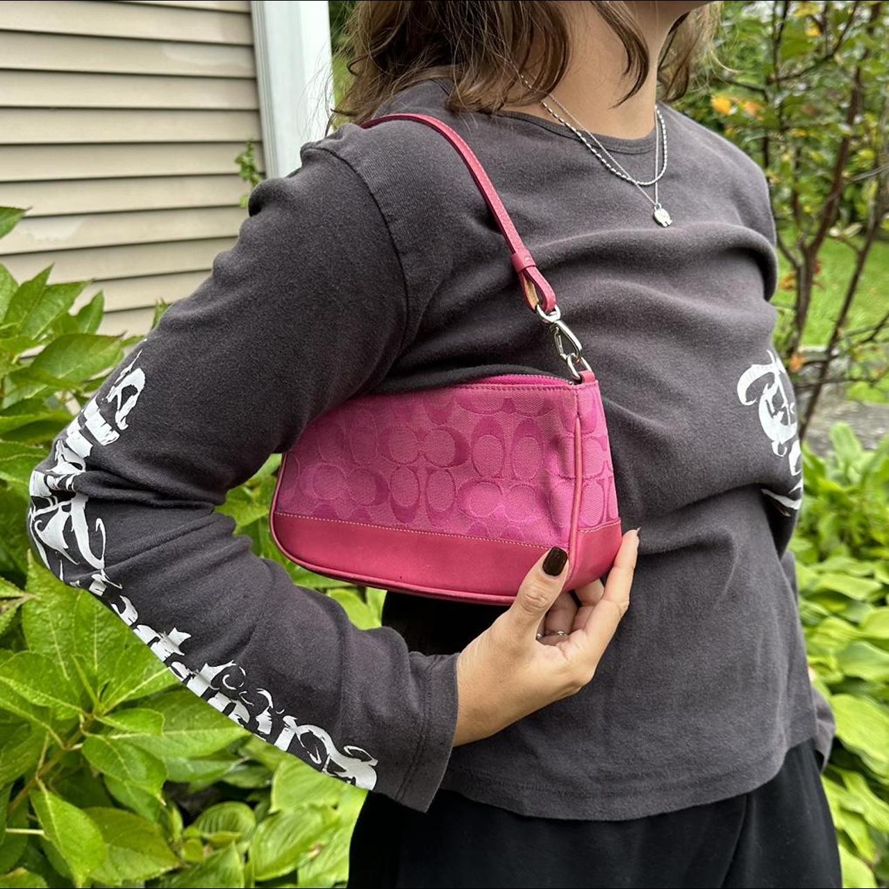 Vintage Y2K Pink Coach Demi Mini Shoulder Bag 
