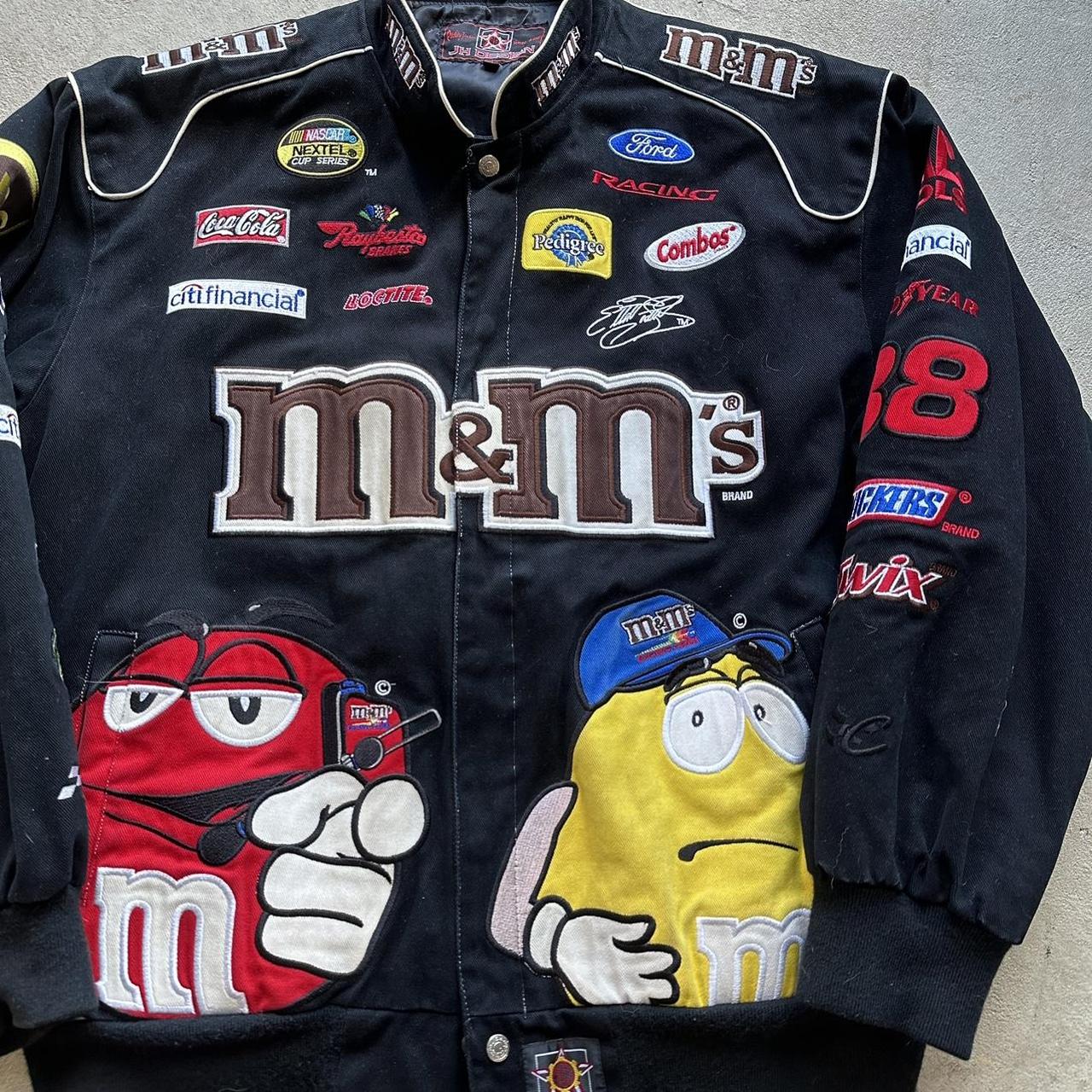 Vintage M&M’s NASCAR Racing Jacket •Size men’s XL,... - Depop