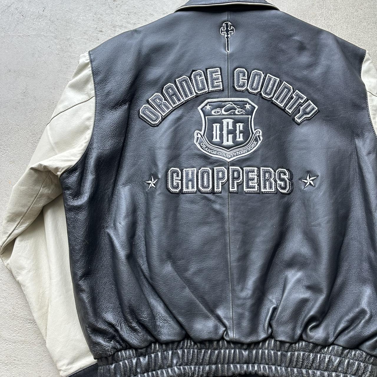 Orange County Choppers ライダースジャケット Vintage Orange County Choppers Leather Jacket - Etsy