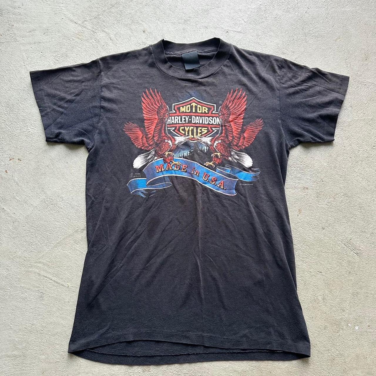 Rare Vintage 80's Harley Davidson 3D Emblem | Depop