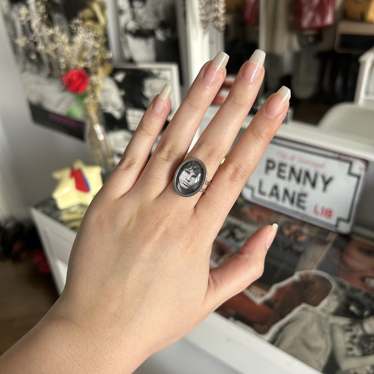 Jim Morrison ring 🪩 handmade using a stainless steel... - Depop