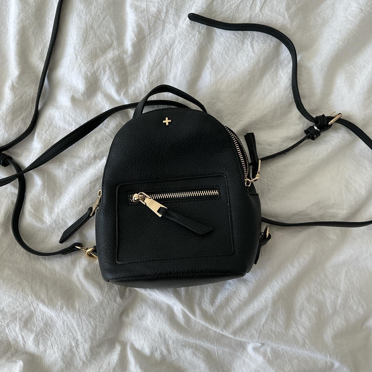 Princess Polly black mini backpack purse