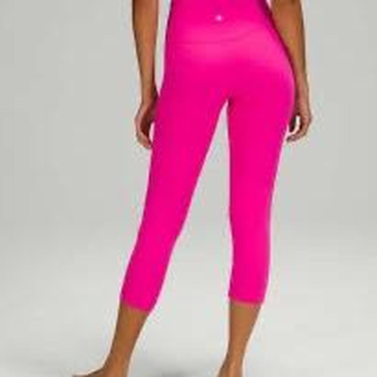 sonic pink lululemon align leggings - size 2 - Depop