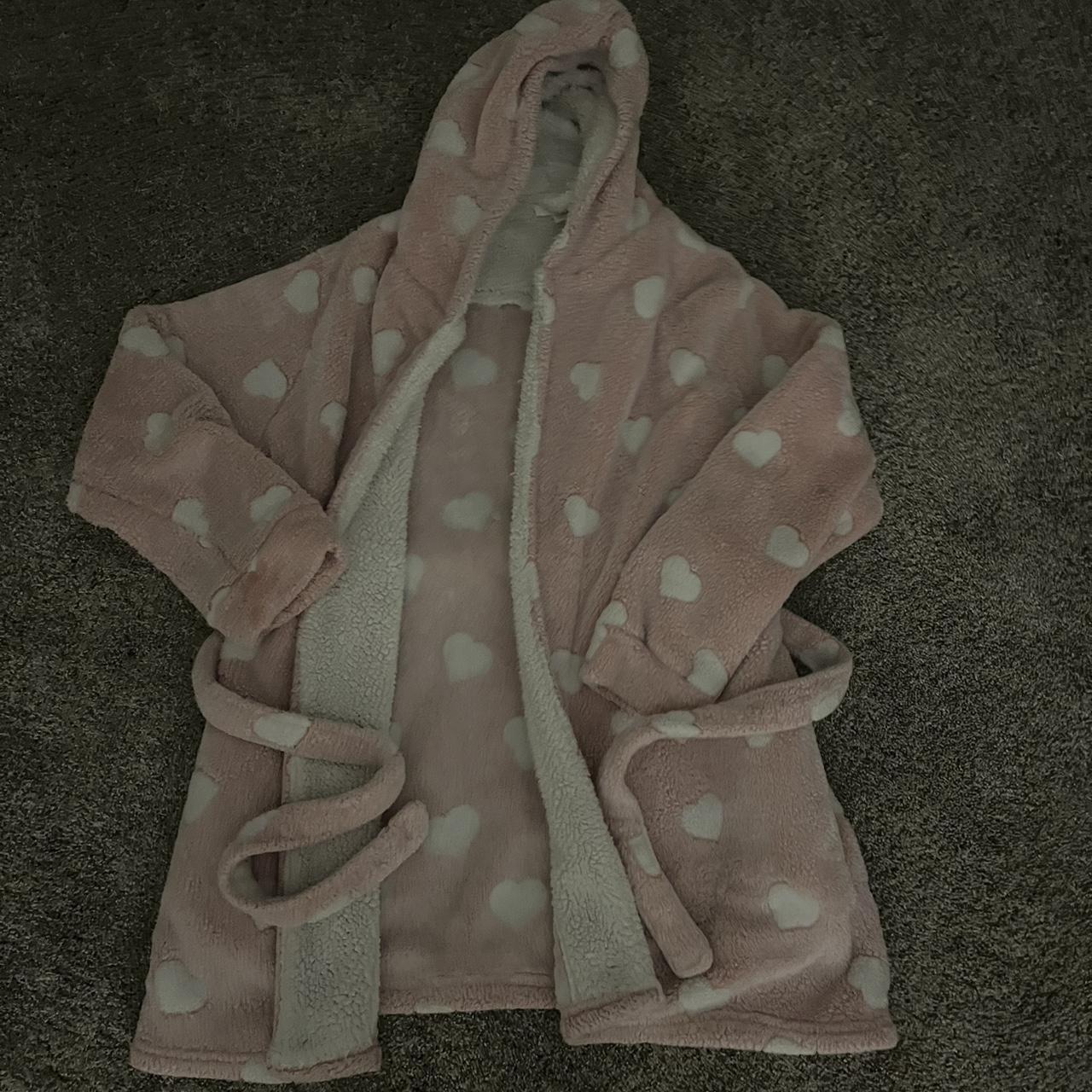 Heart robe M/L mid thigh length no holes or rips... Depop