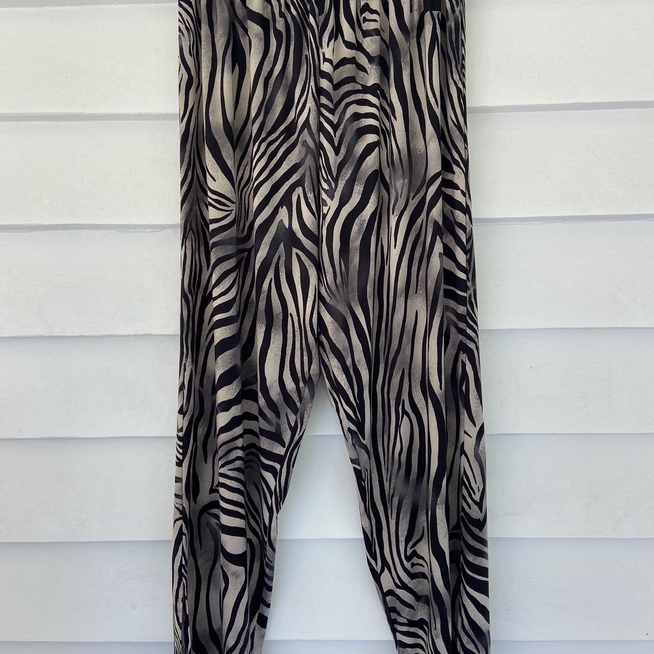 Vintage Trudie Fischer Animal Print Pants Size... - Depop