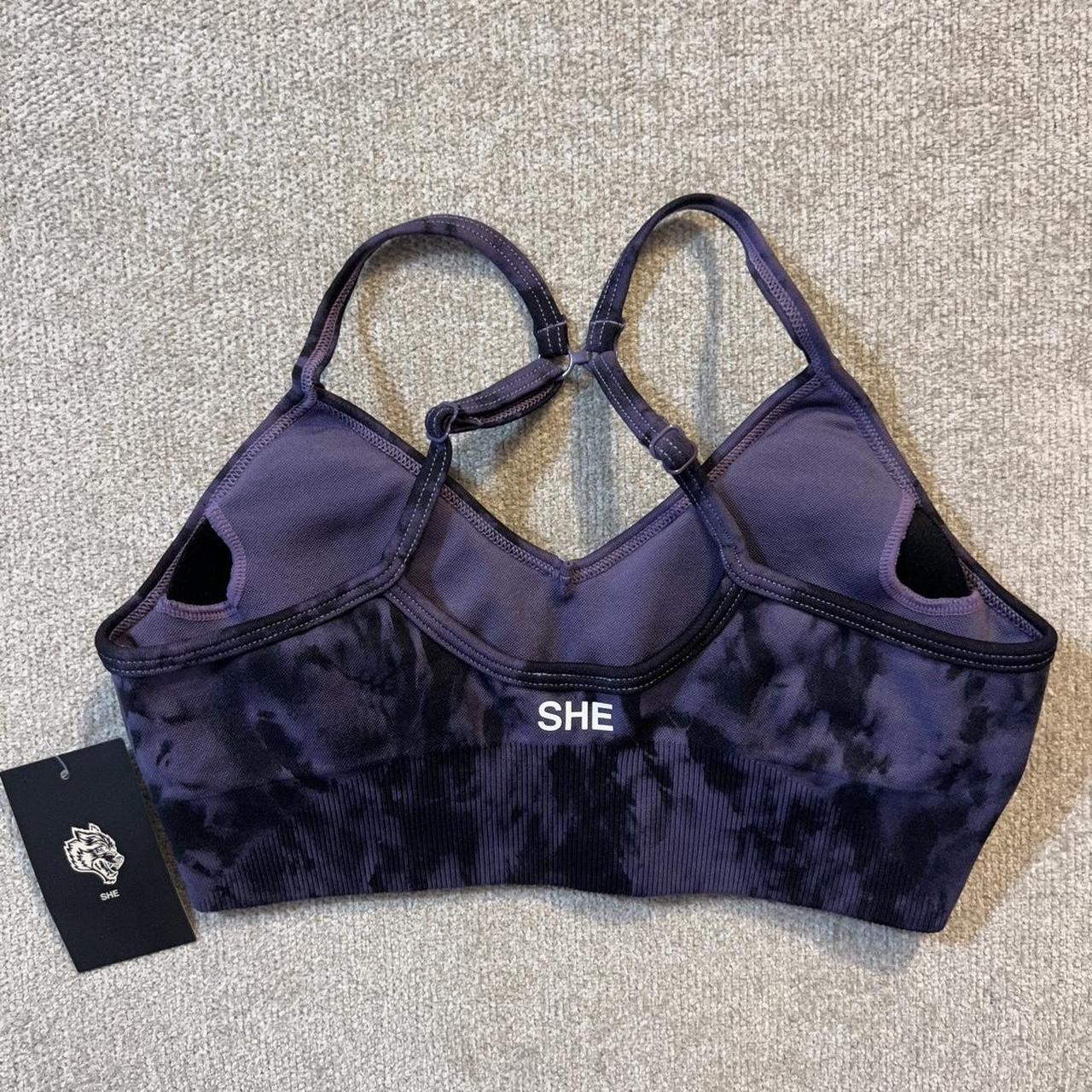 NWT DarcSport She Dual Seamless Everson Sports Bra store - Greek Stone Marble