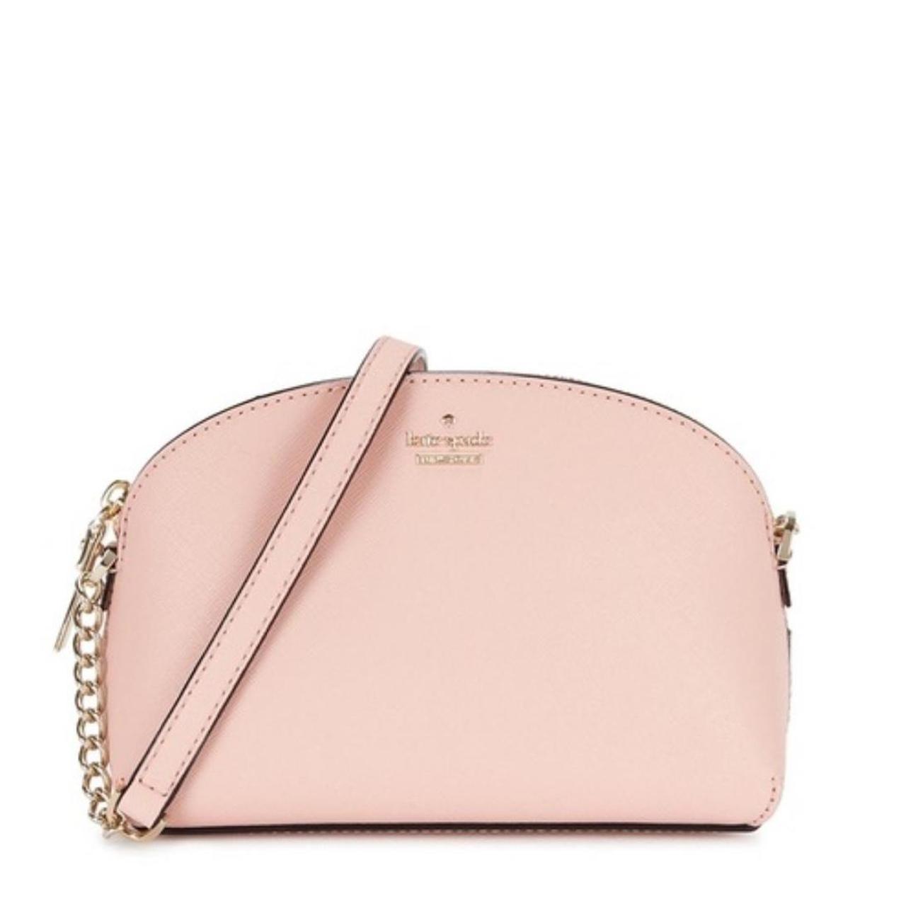 Kate Spade Light Pink Double Zip Crossbody Leather