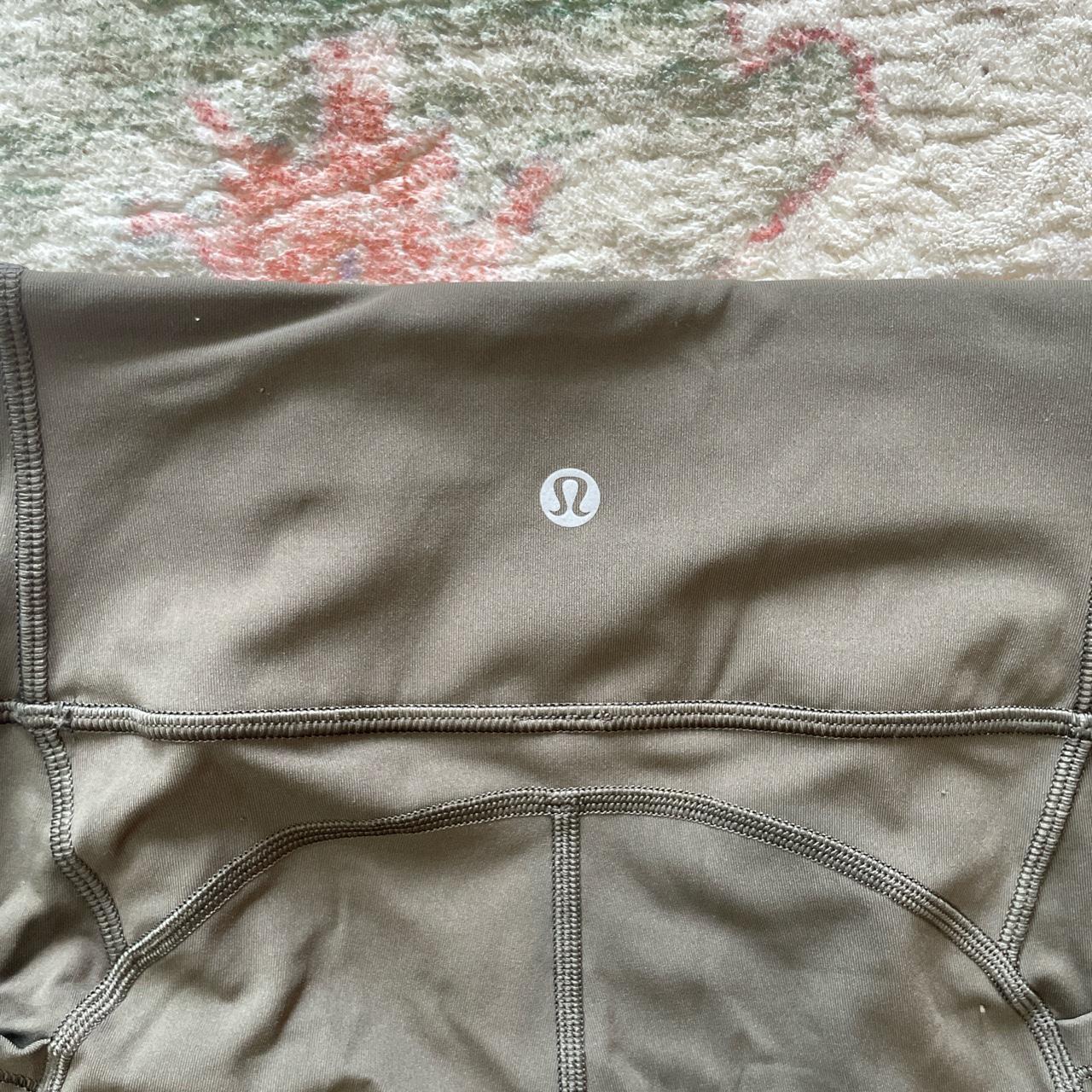 Dark Forest Green Lululemon Leggings Zipper pocket - Depop