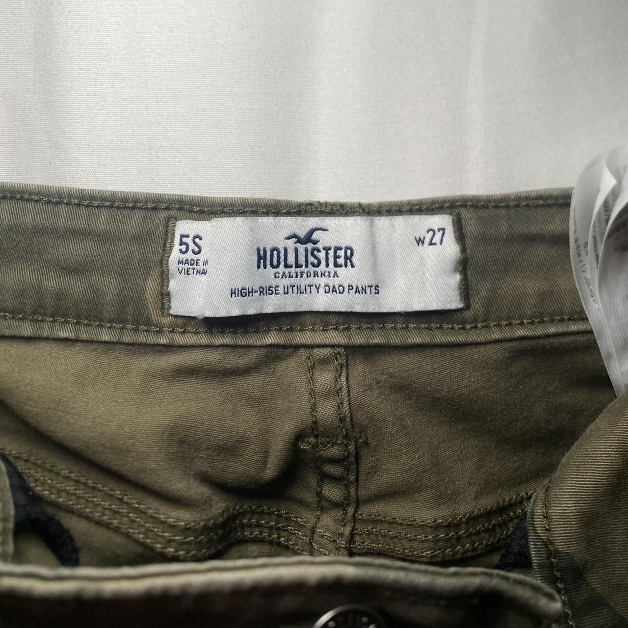 Hollister camo cargo pants high rise utility dad... Depop