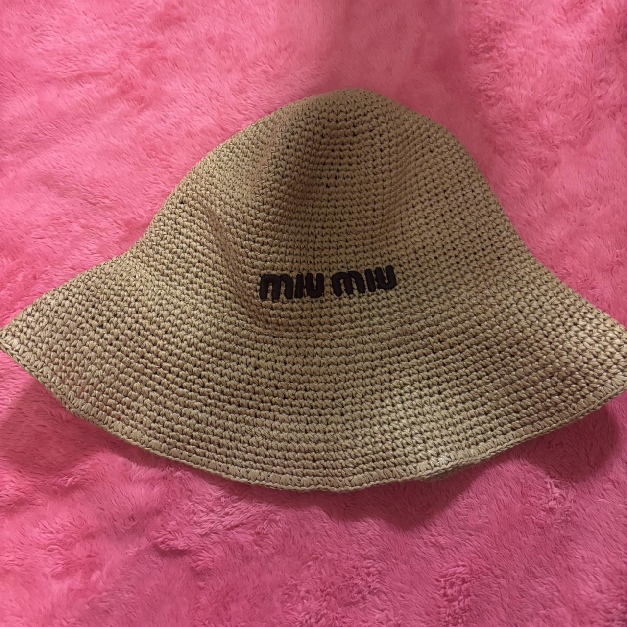 Miu Miu Women's Bucket hats - Tan/Brown – Miu Miu… - image 1