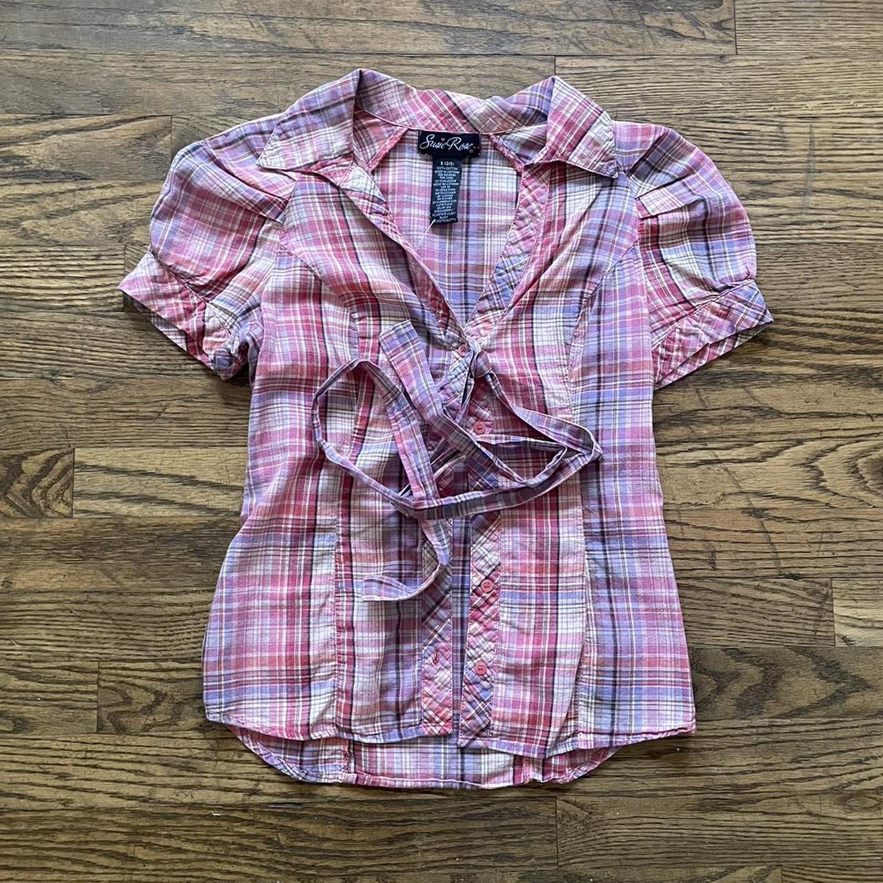 early 2000’s Susie Rose button up women’s S - Depop