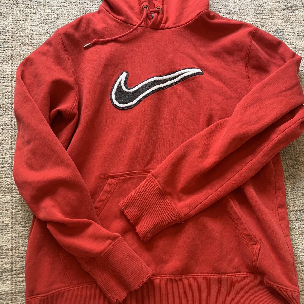 Nike Women's White and Red Hoodie (4)