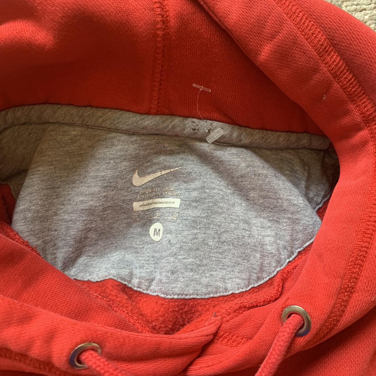 Nike Women's White and Red Hoodie (5)