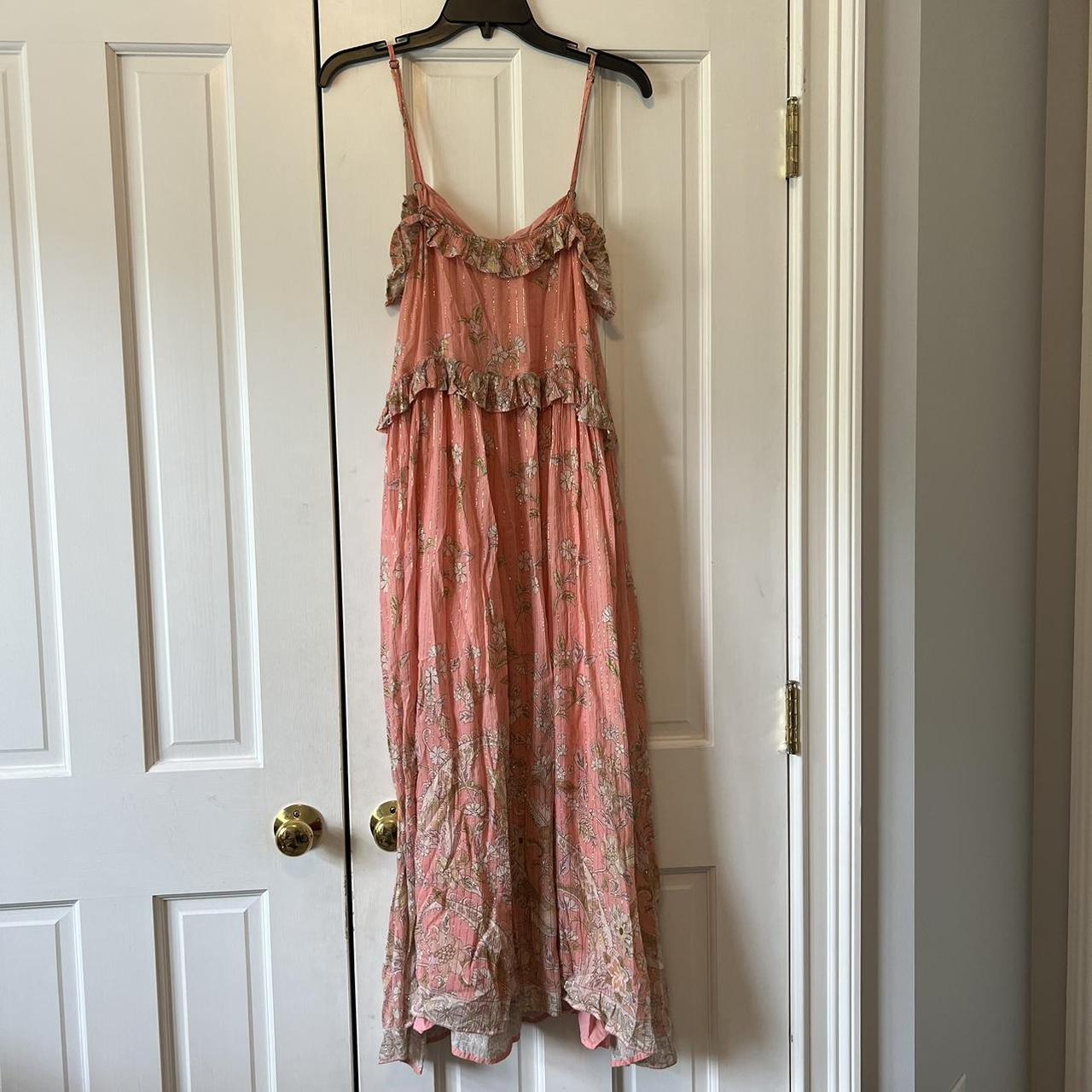 Spell & the Gypsy Hendrix Pink Strappy Maxi Dress.... - Depop