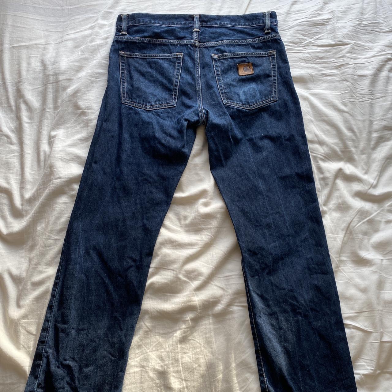 Vintage Blue Carhartt jeans 32 x 32 Very good... - Depop