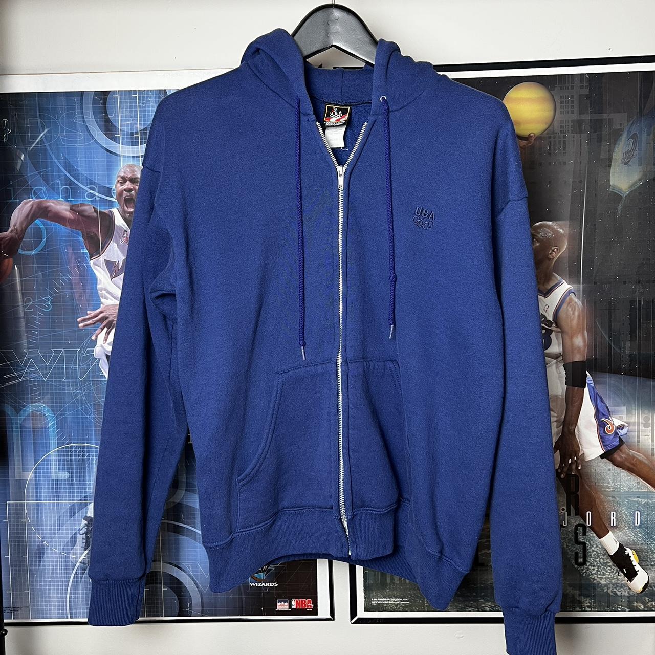 Vintage 90s Olympic USA JCPenney Zip Up Sweater... Depop