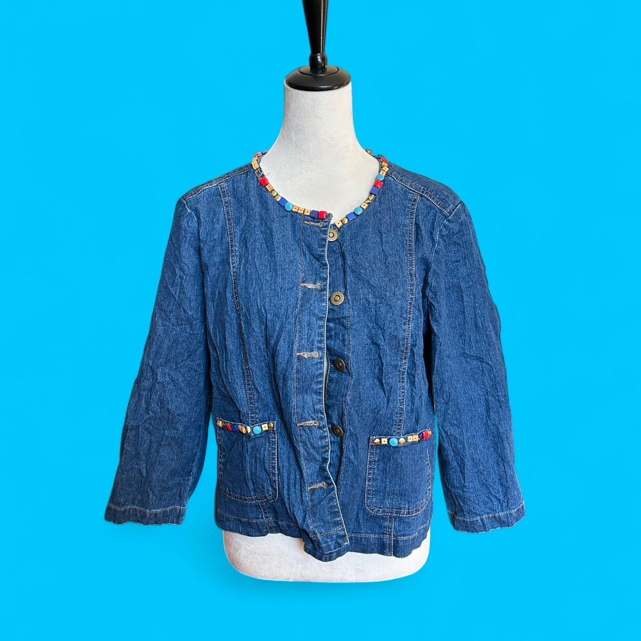 Ruby Rd. Women's Cotton Jacket - Blue/Navy - 12 –… - image 1