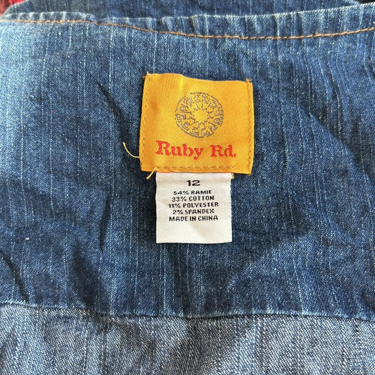 Ruby Rd. Women's Cotton Jacket - Blue/Navy - 12 –… - image 5