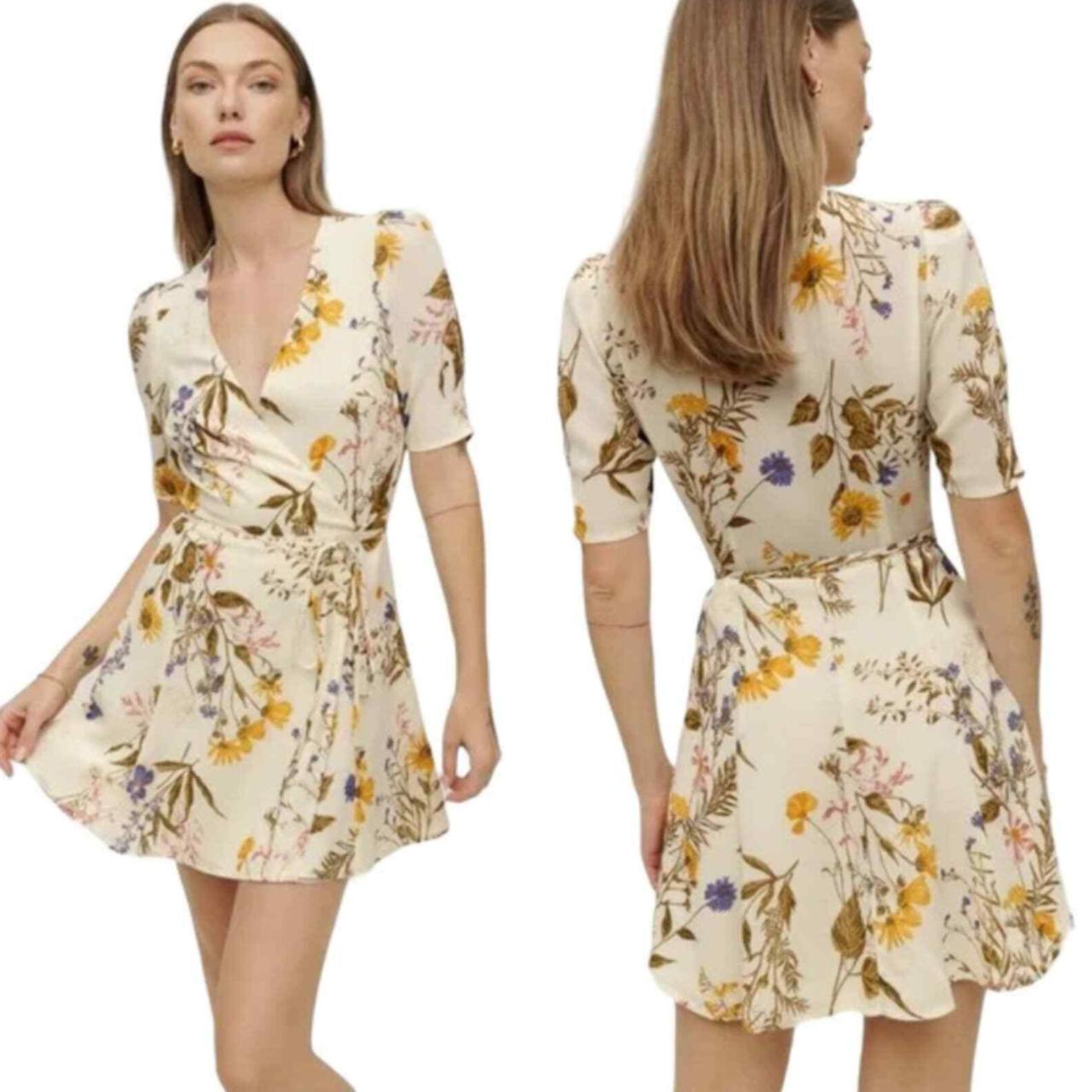Reformation Lucky Dress in Frolic NWT -Floral wrap | Depop Reformation Lucky Dress in Frolic NWT -Floral wrap | Depop