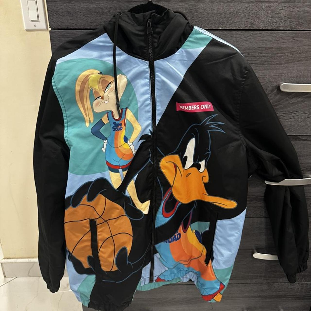 Members Only Looney Space Jam a New Legacy zip up... - Depop