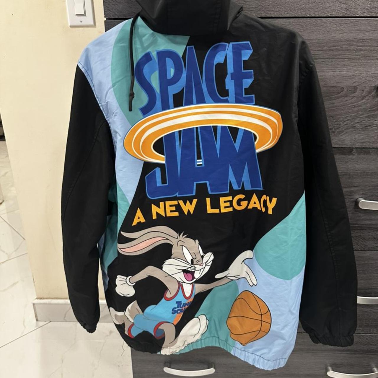 Members Only Looney Space Jam a New Legacy zip up... - Depop