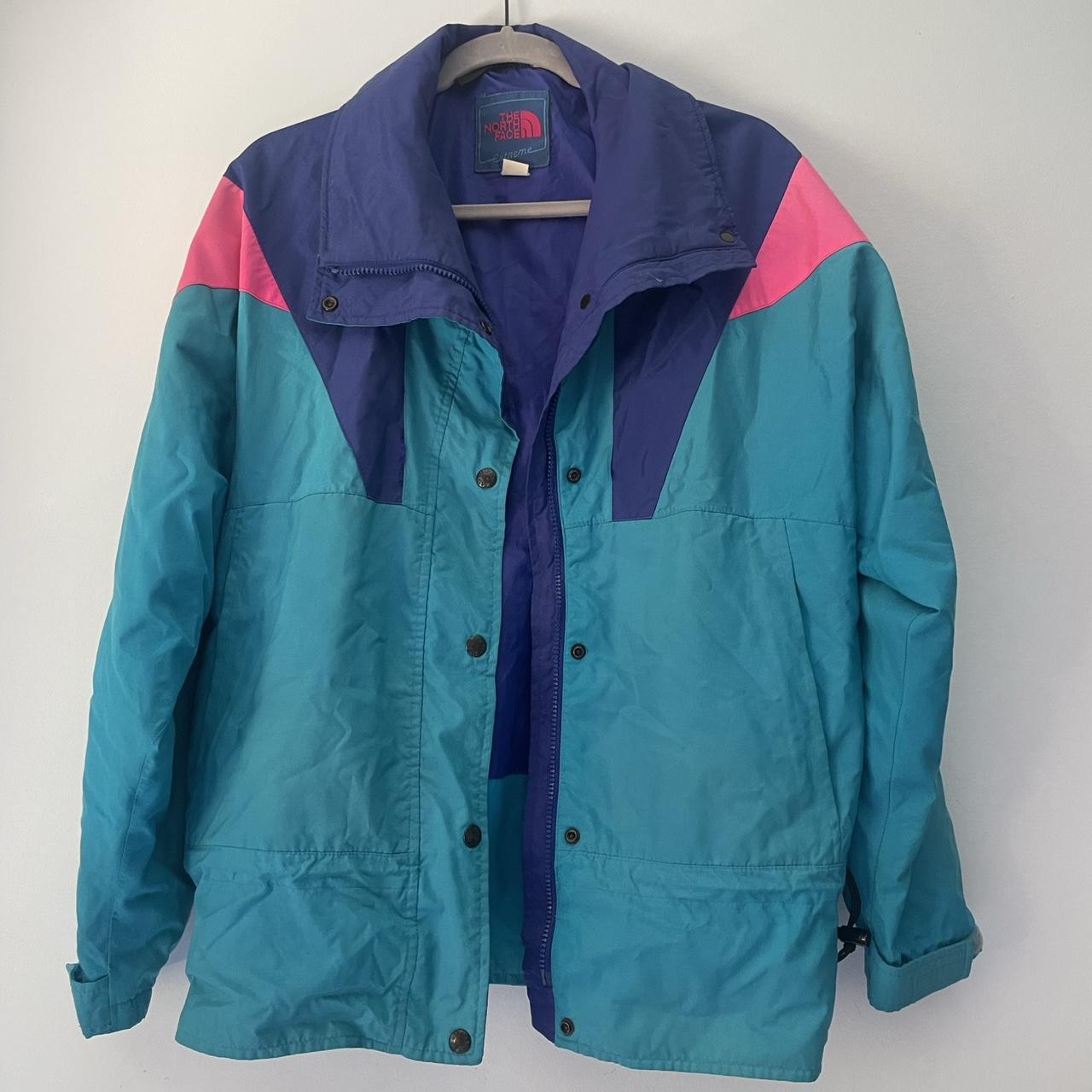 Turquoise north hot sale face jacket