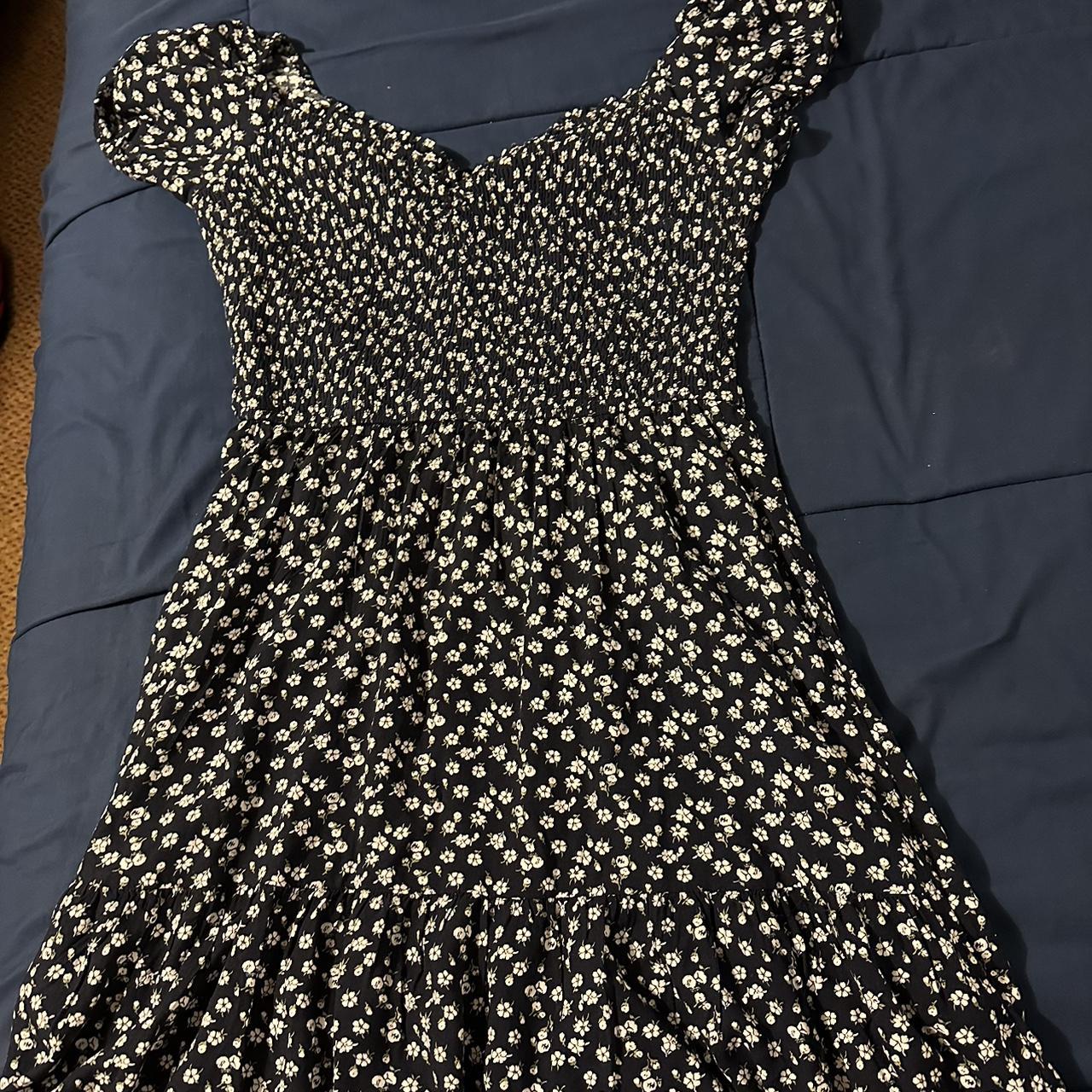 Hollister Navy Blue Dress - Depop