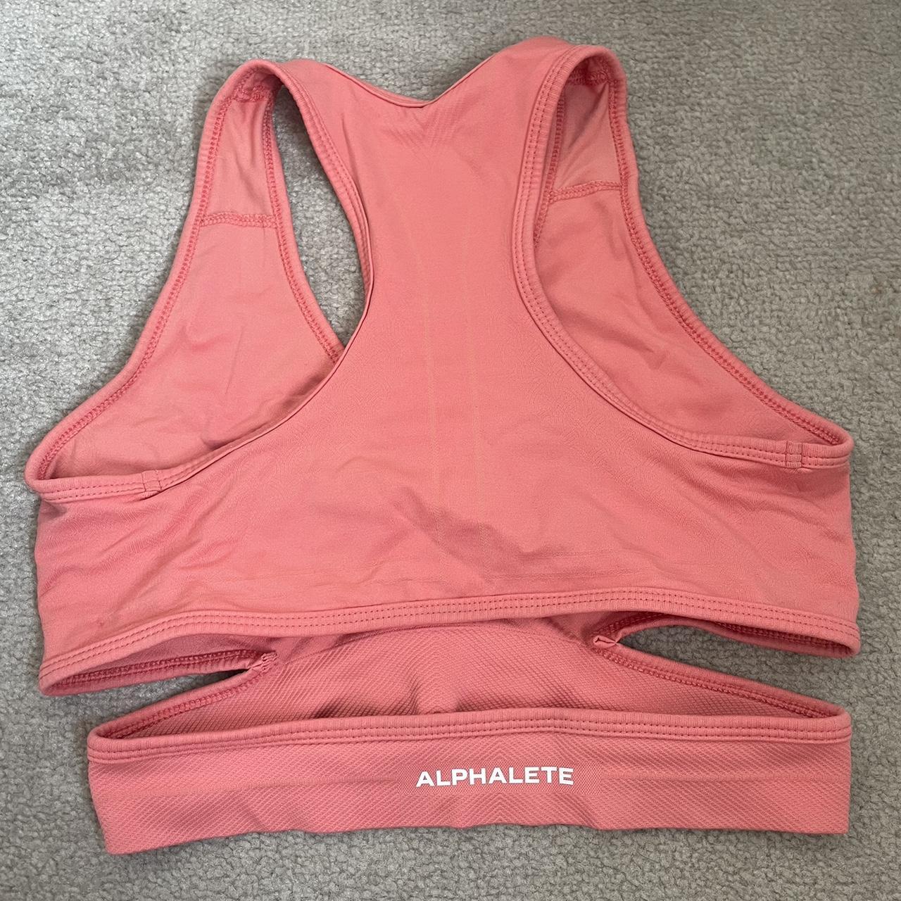 Stratus Bra - Pixel Pink – Alphalete Athletics CA