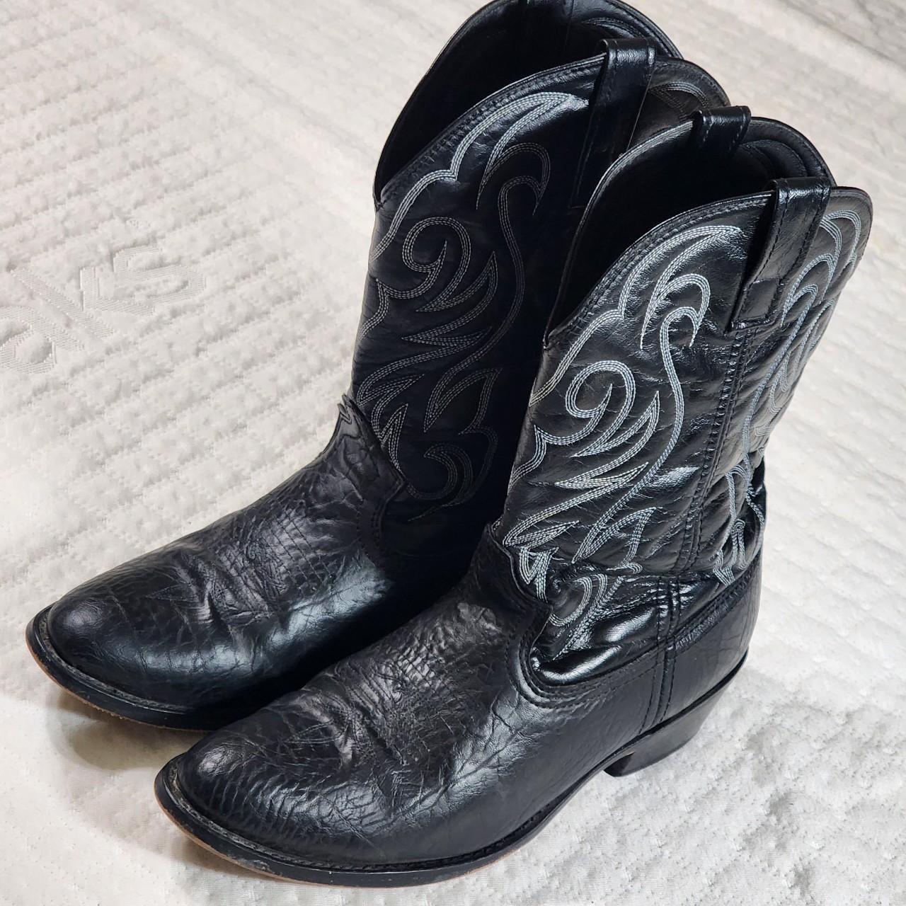 Laredo men's black hot sale cowboy boots