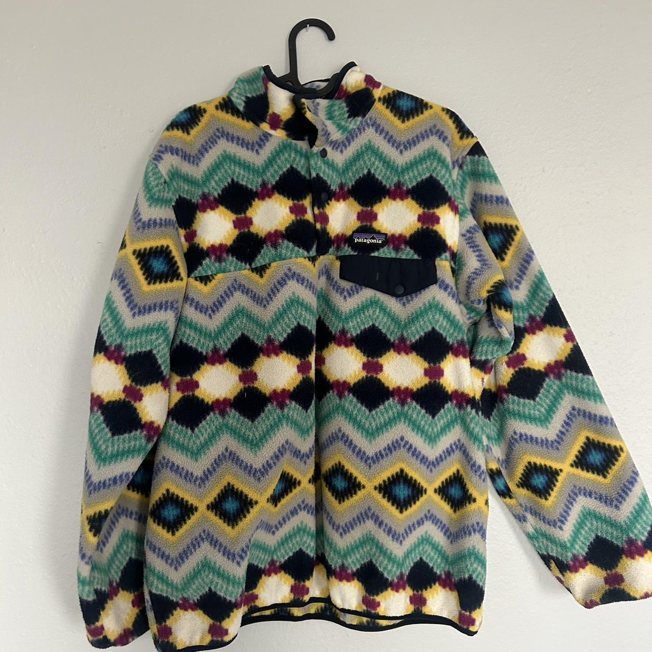 Colorful Patterned Patagonia Fleece Depop