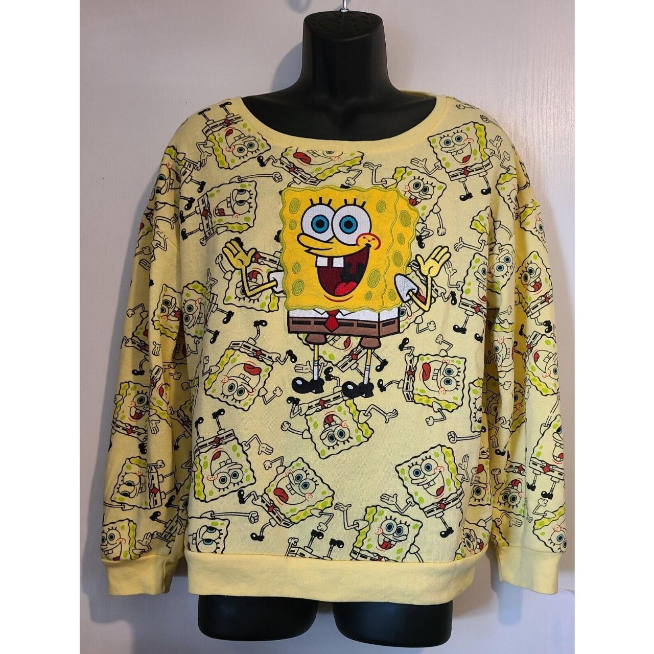 Scooby Doo Spongebob Squarepants Yellow Pullover Depop