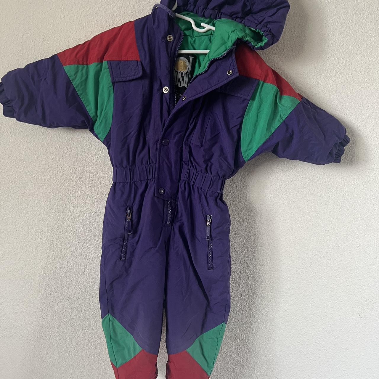 Vintage 3 Toddler snow suit! 80s colors - Depop