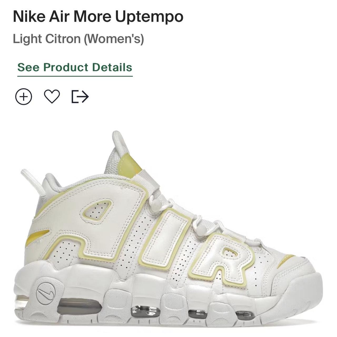 Nike Air More Uptempo ‘Light Citron’ w/ Box
