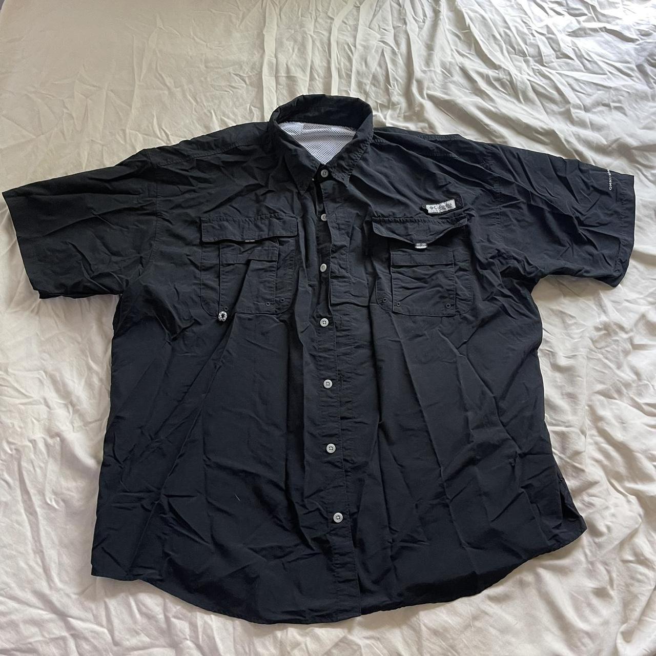 Columbia PFG button up. No size tag but fits like an - Depop