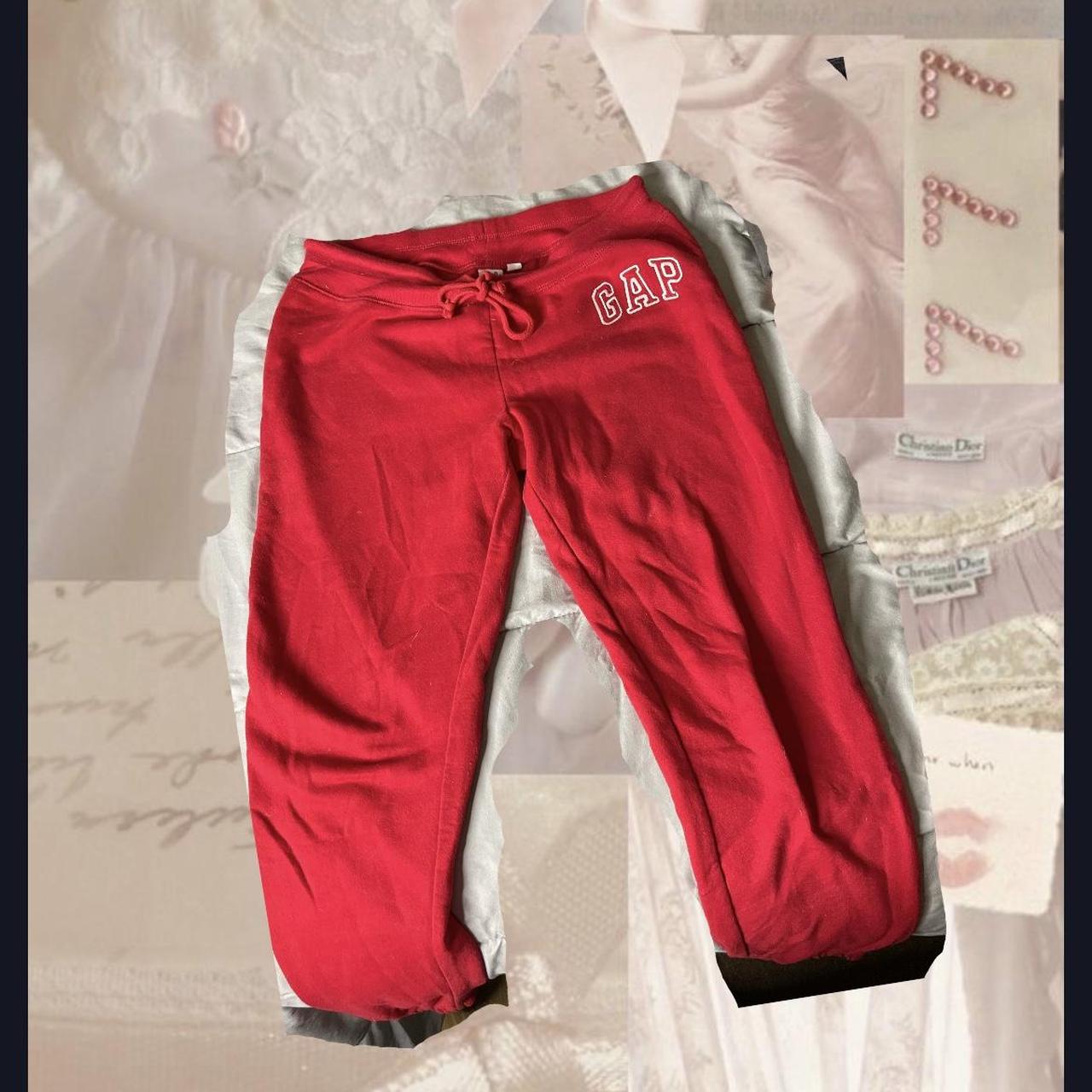 Red discount gap sweatpants