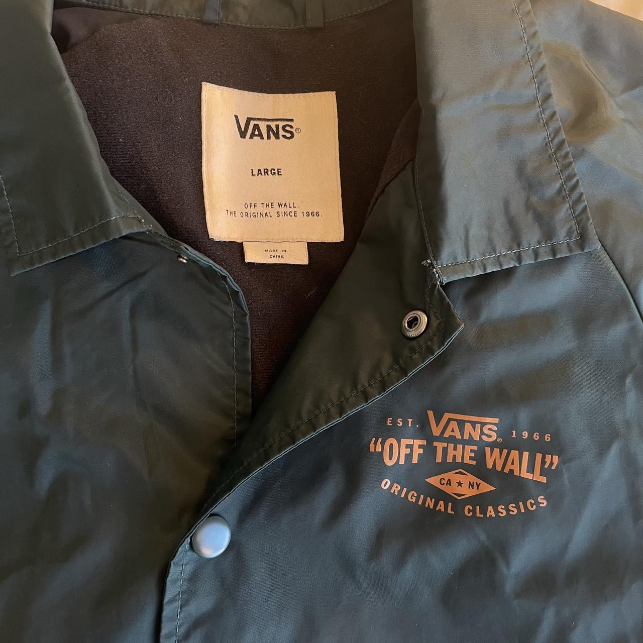 Cool Lightweight Vans Bomber Jacket! Nice Forest - Depop