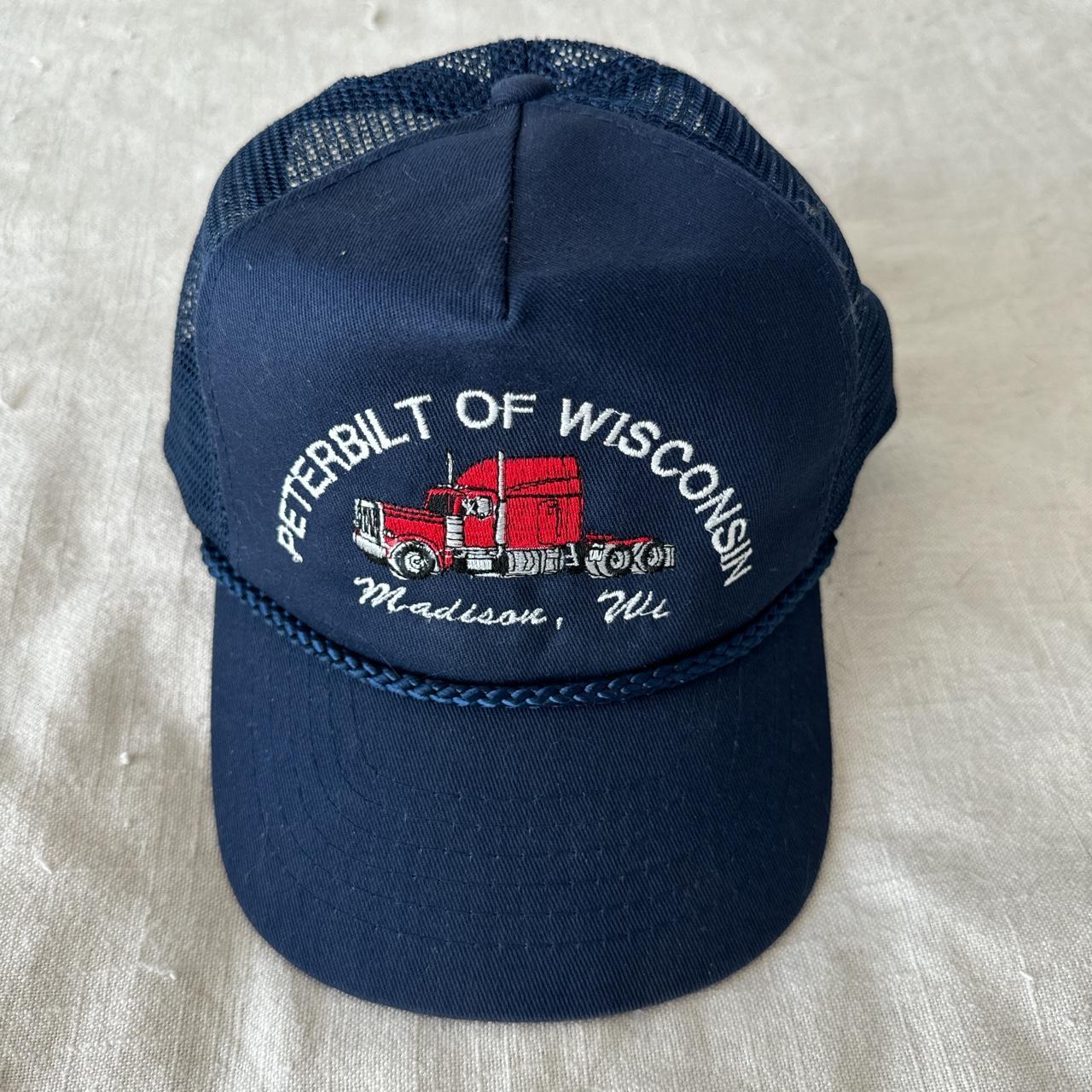 Vintage Peterbilt of Wisconsin blue trucker Depop