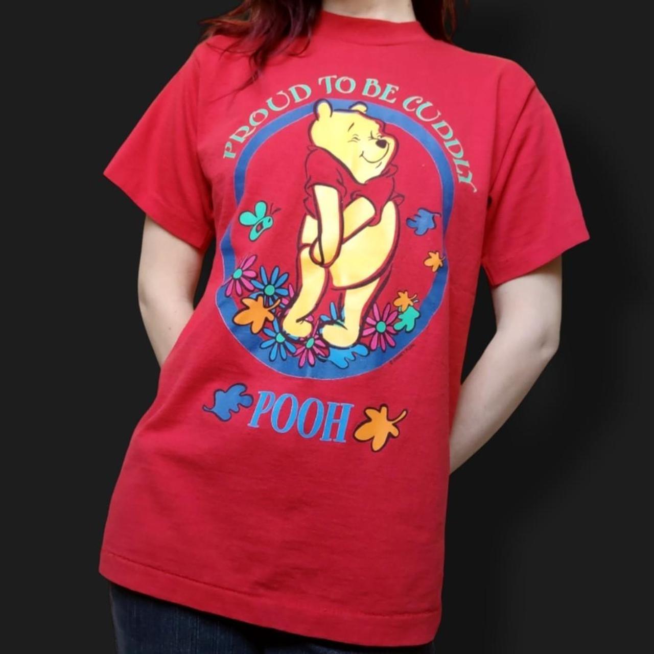 vintage pooh bear shirt ♥️ vibrant red ♥️ graphic Depop