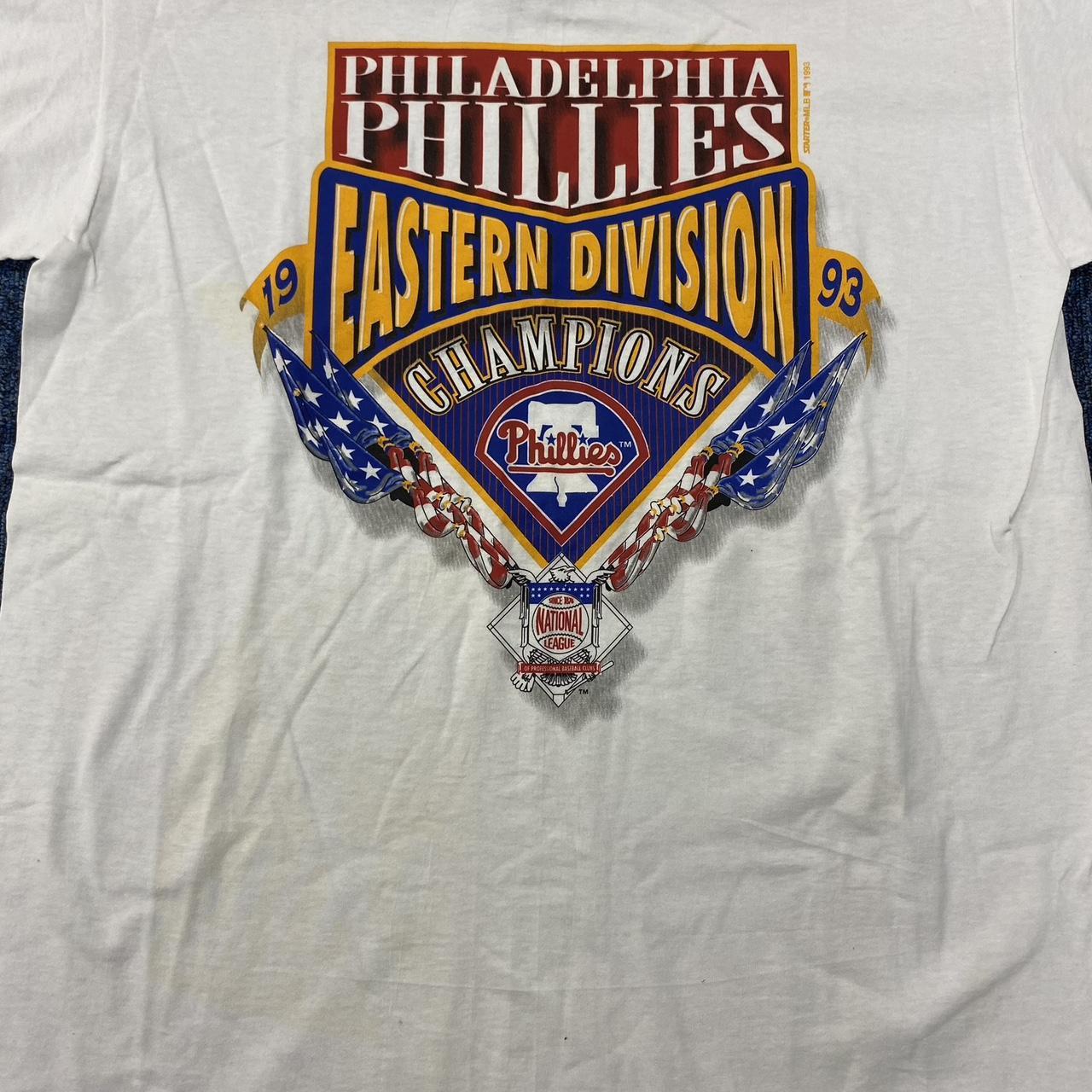 Vintage 1993 Starter Philadelphia Phillies Single Stitch Champions T-Shirt  - L