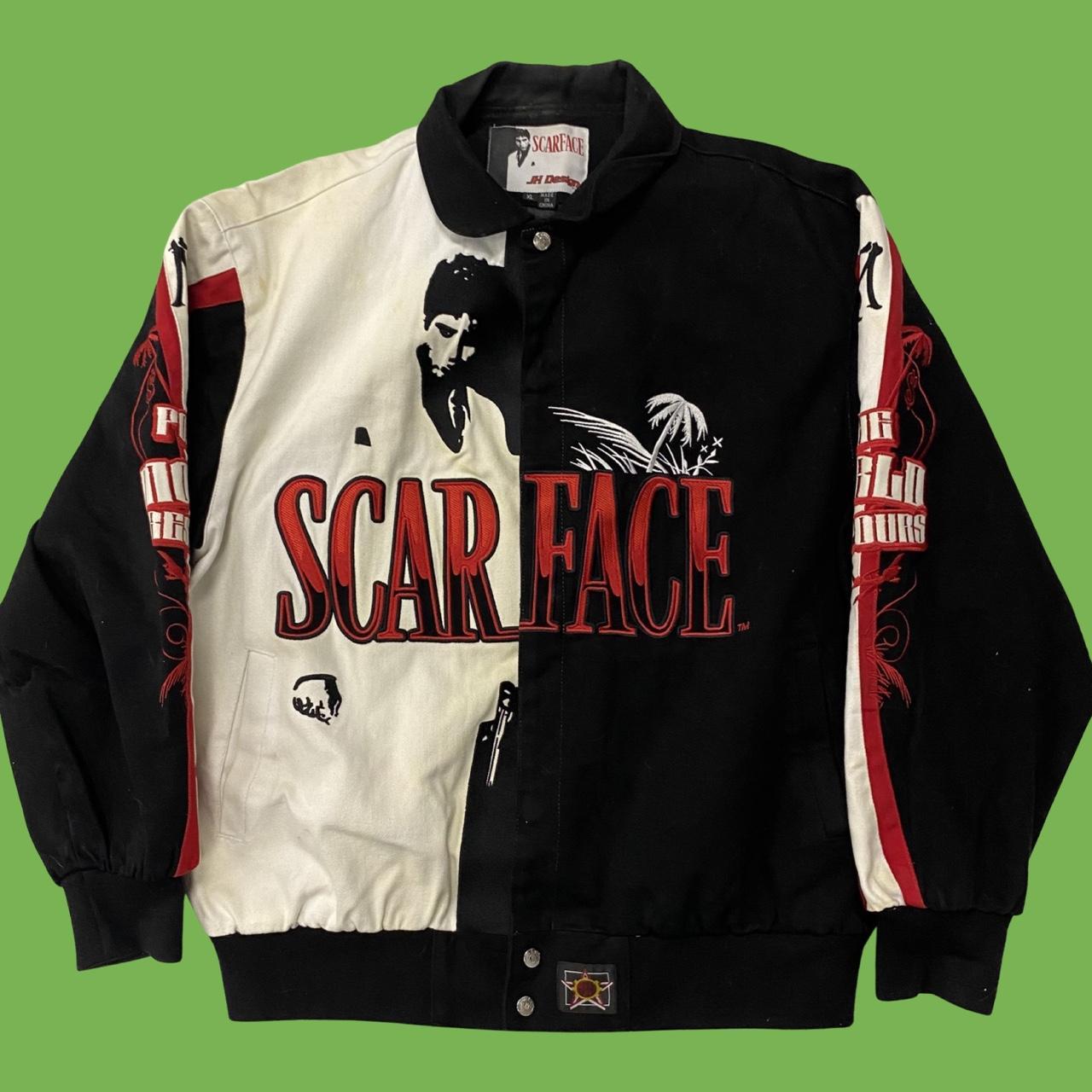 茄子紺 scarface jacket 状態は非常に良好で,傷ありません | www