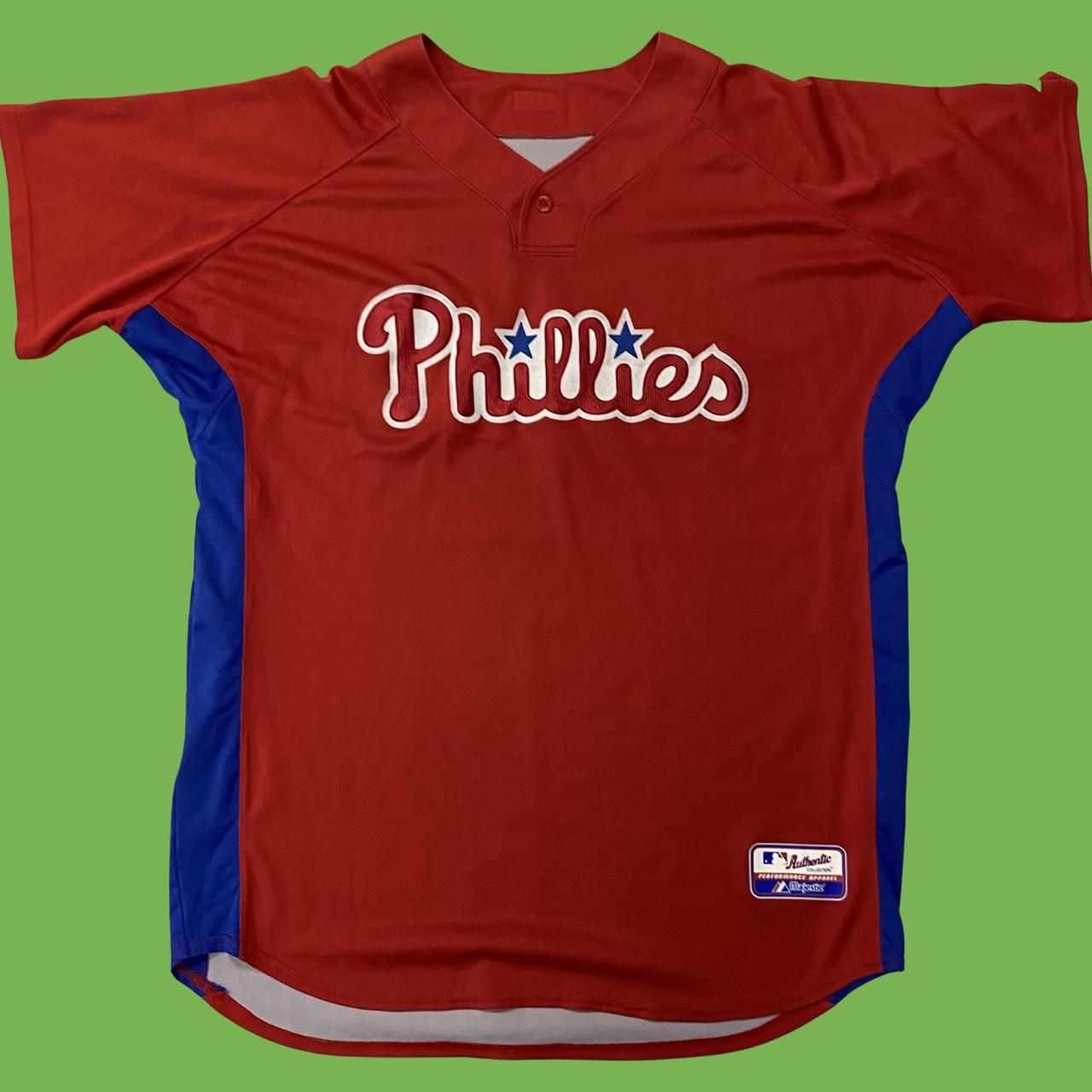 Philadelphia Phillies Majestic Cool Base Shirt - Depop