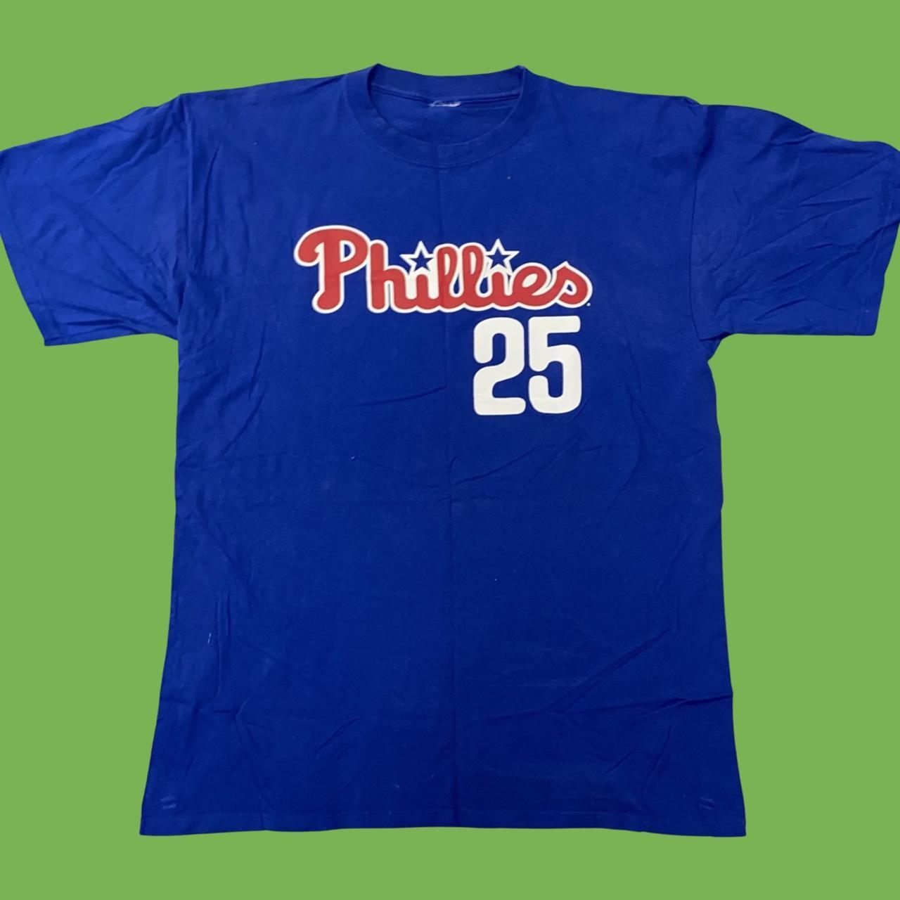 Vintage Philadelphia Phillies Majestic Jim Thome #25 - Depop