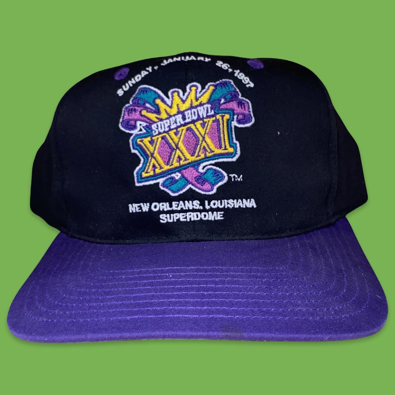 Superbowl XXXI 31 Hat New Orleans Patriots Packers - Depop