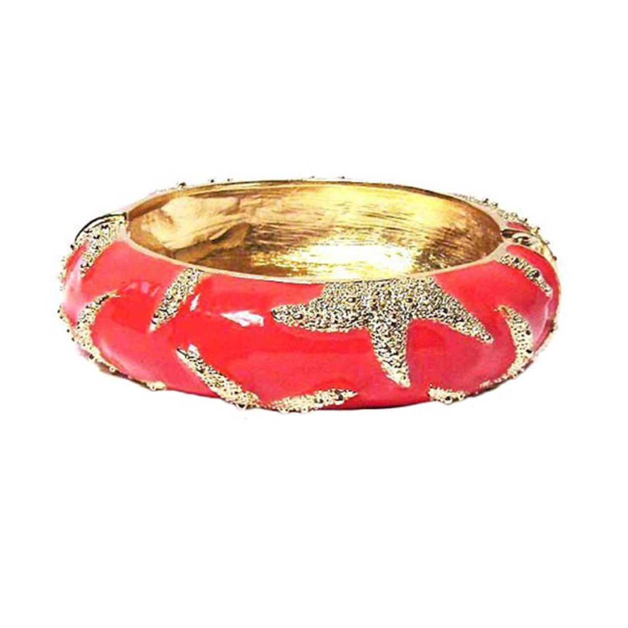💗 💗CORAL ENAMEL LACQUER STARFISH BRACELET💗 💗 Create... Depop