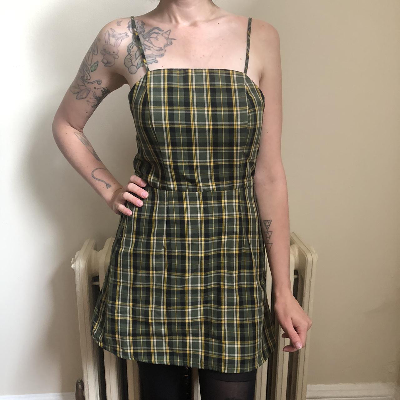 No Boundaries Women's Plaid Dress