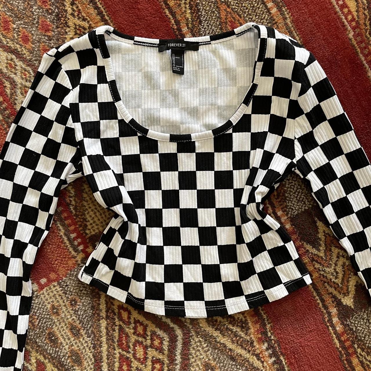 Forever 21 cheap checkered top