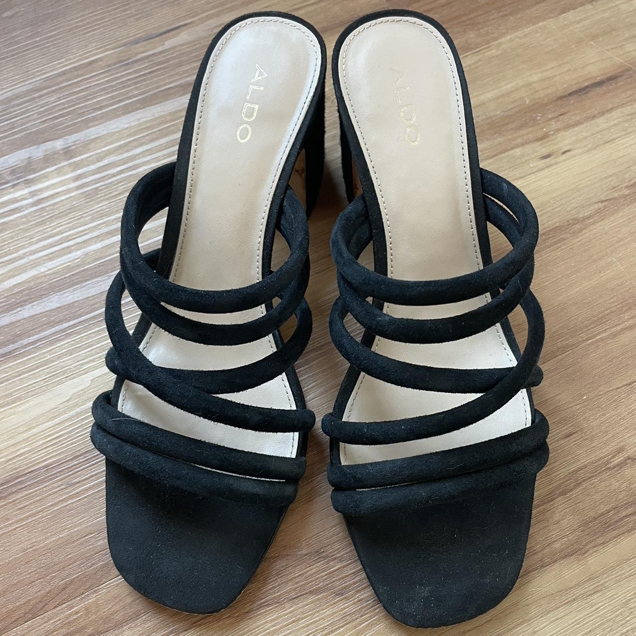 ALDO Women's Black Mules | Depop