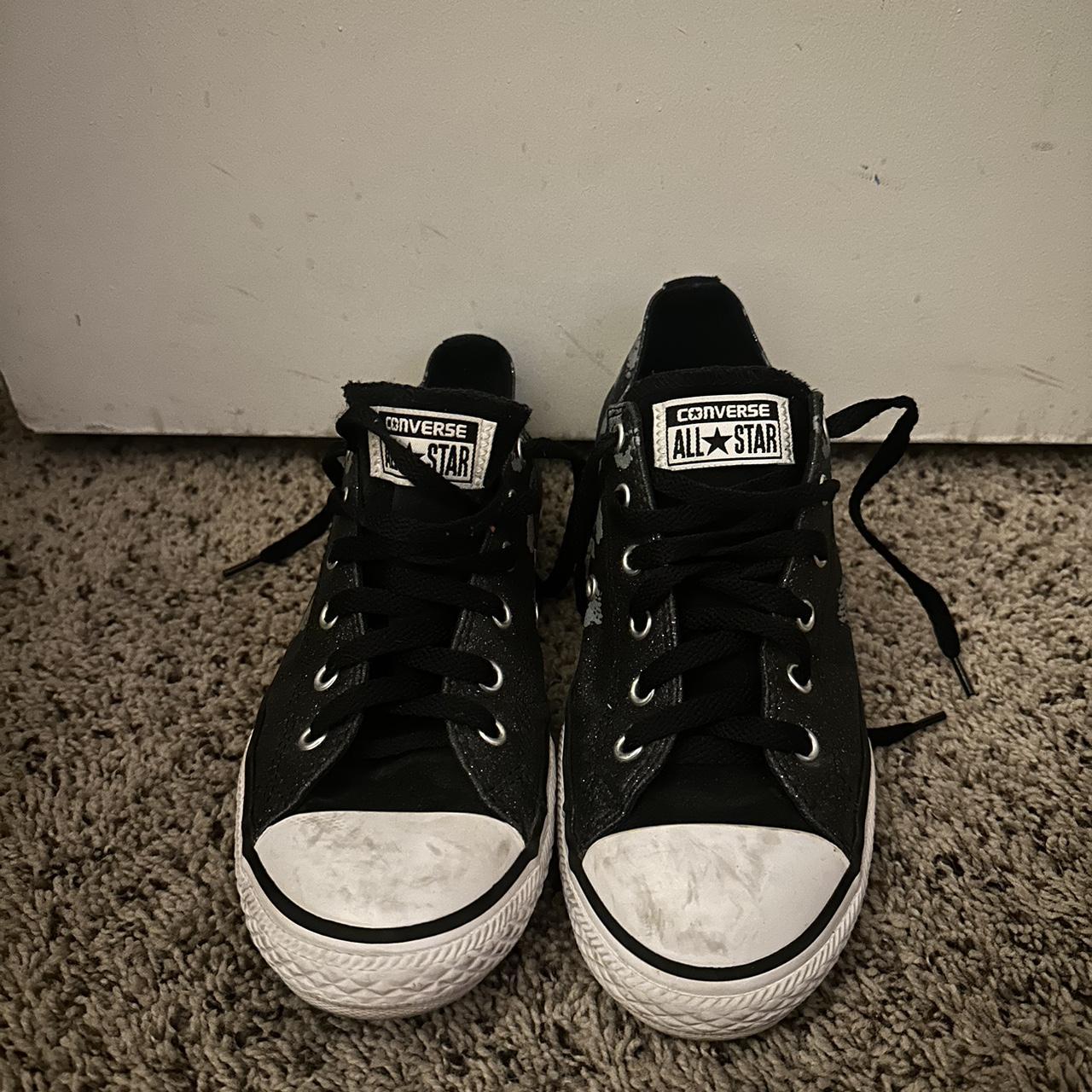 2000s converse all star black leopard print women s. Depop