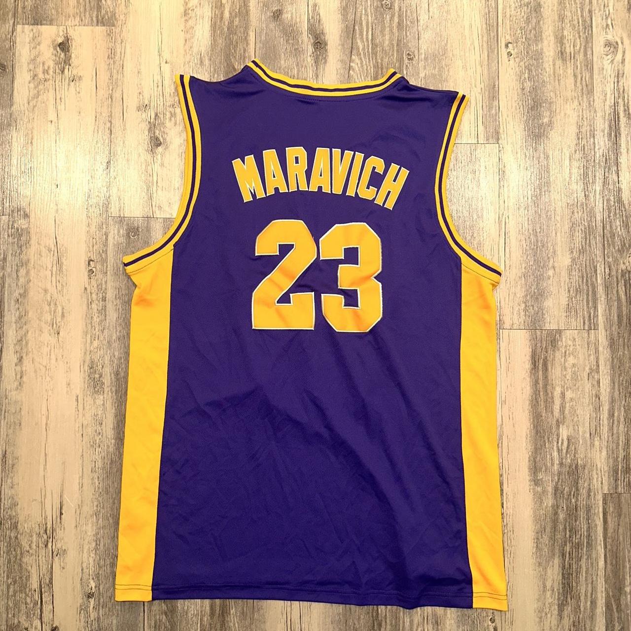 Pete Maravich LSU Tigers College Basketball Throwback Jersey