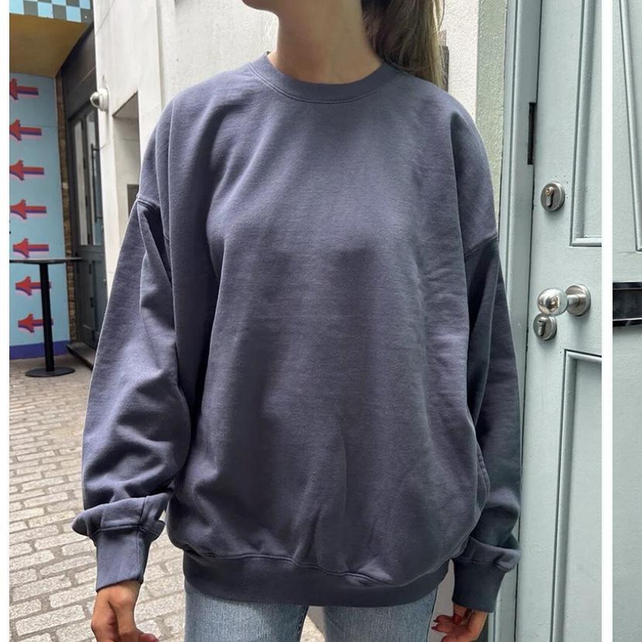 Crew Neck Brandy Melville Oversized Sweater Yellow Sweatshirt Crew